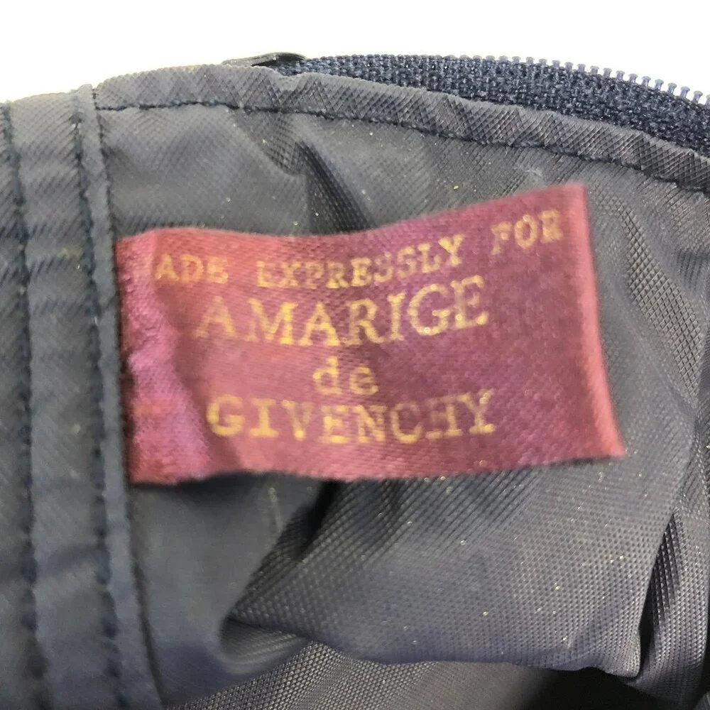 Givenchy Blue And Red Makeup Bag With Mirror